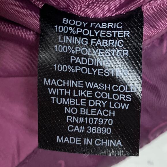 Kerrits Kids Winter Whinnies Quilted Vest Raisin Purple Polyester Puffy Size XL - Picture 6 of 12